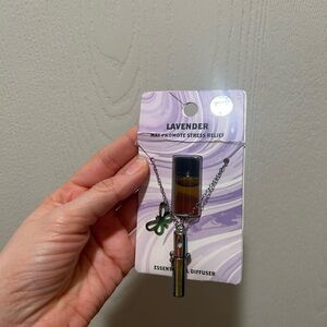 Essential Oil Diffuser Necklace - Silver